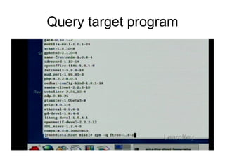 Query target program 