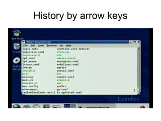 History by arrow keys 