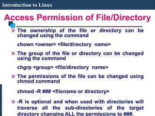 Chmod Introduction linux-lecture1.ppt