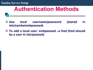 Comprehensive Guide to NFS and Samba Server Setup and Configuration | PPT