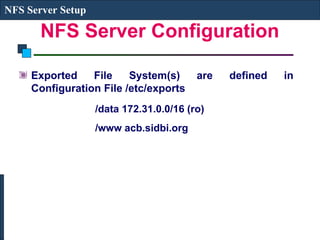 Comprehensive Guide to NFS and Samba Server Setup and Configuration | PPT