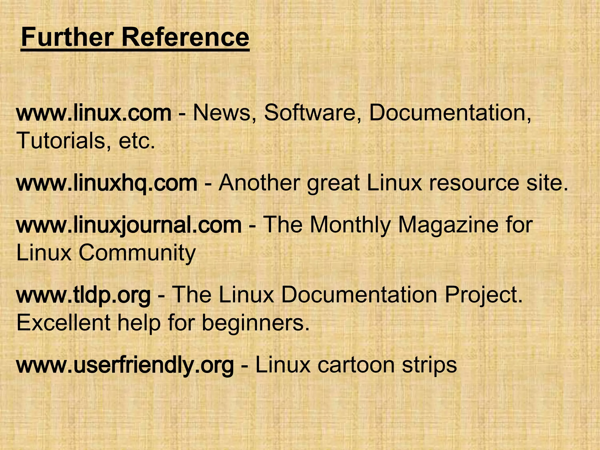 Linux.ppt | PPTX | Computing | Technology & Computing