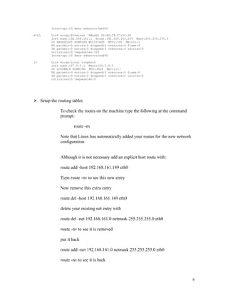 Linux router | PDF | Operating Systems | Computer Software and Applications