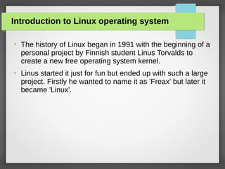 Linux- The open source system kernel | PPT