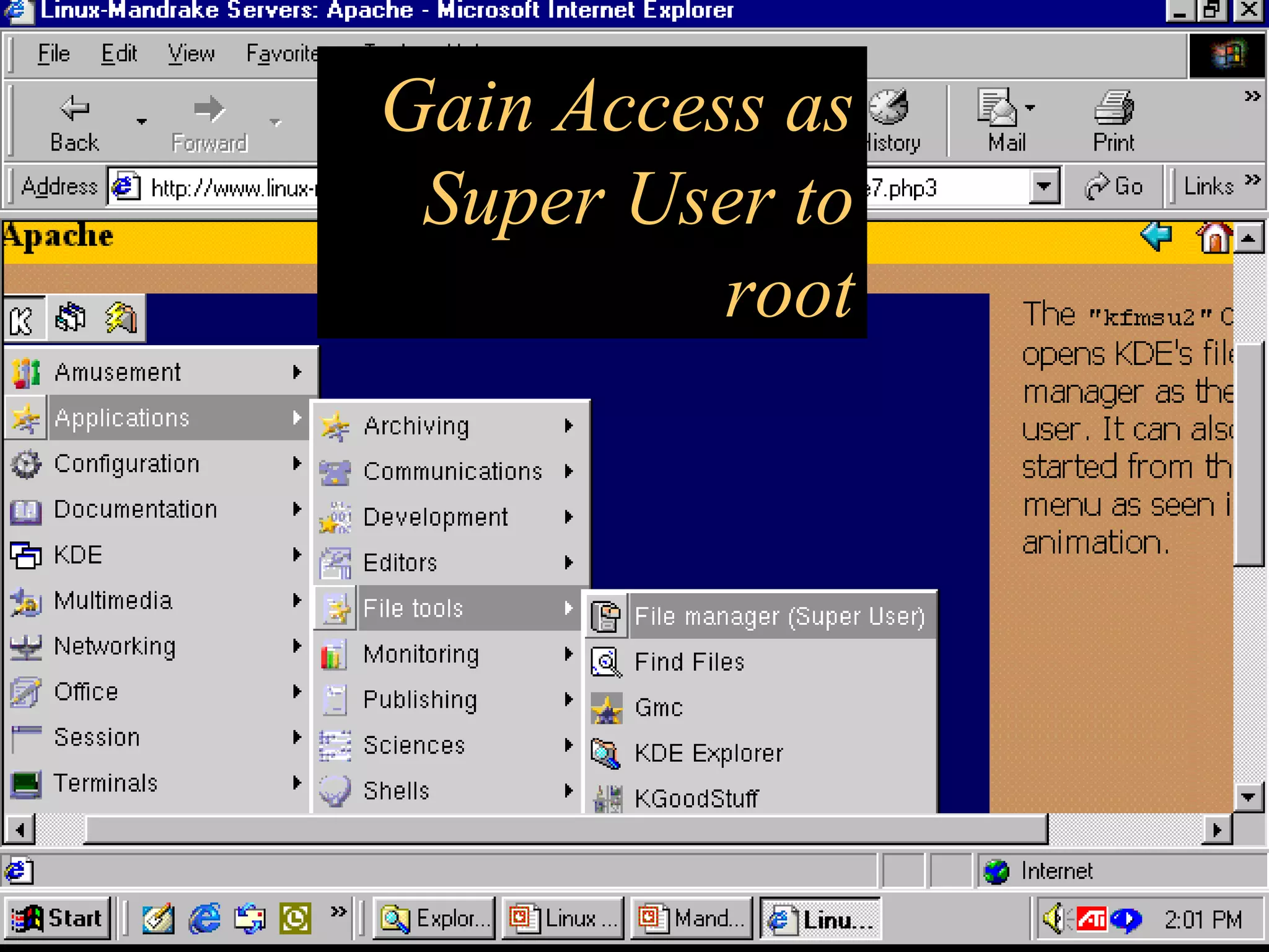 Gain Access as Super User to root 