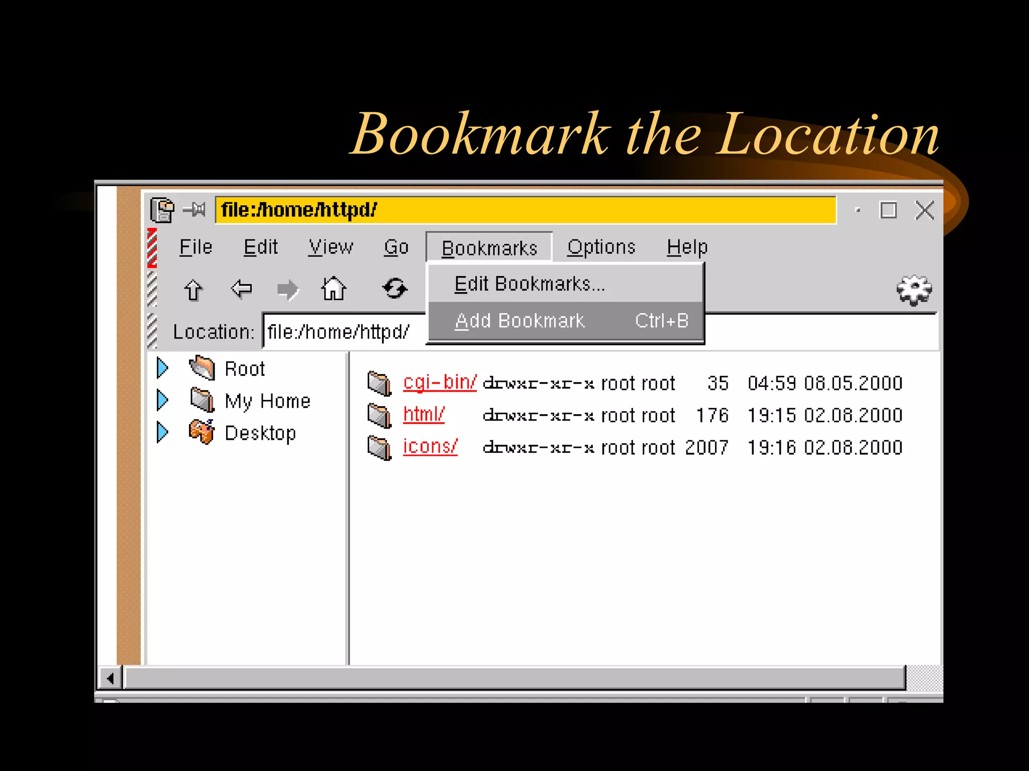 Bookmark the Location 