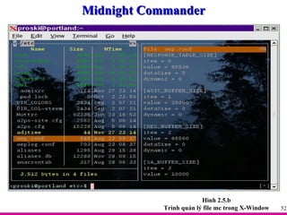 Midnight Commander Hình 2.5.b Trình quản lý file mc trong X-Window 