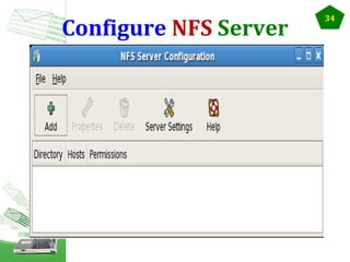 Configure NFS Server

34

 