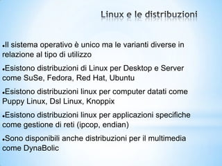 Sistema Operativo - LInux - Modulo 2.1 | PPTX