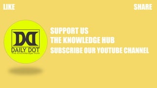 SUPPORT US
THE KNOWLEDGE HUB
SUBSCRIBE OUR YOUTUBE CHANNEL
LIKE SHARE
 