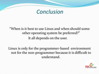 Linux and Operating System | PPT