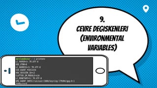 9.
CEVRE degıskenleri
(envıronmental
variables)
 