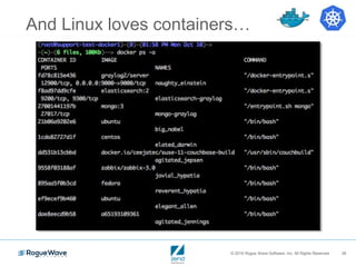 © 2016 Rogue Wave Software, Inc. All Rights Reserved. 26
And Linux loves containers…
 