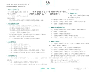 人物
杂志订阅 : http://os.51cto.com/art/201011/233915.htm            People
《Linux 运维趋势》投稿信箱 : yangsai@51cto.com



 A.面向公众的处理方式:                                                                                    唐言来拼凑使用率？
    *1. 有 没 有 通 过 项 目 管 理 系 统 对 用                   “将所有请求保存在一套数据库中有助于团队
 户请求进行跟踪？                                          内部对信息的共享。”——自测题目#1                            E. 团队管理方式:

    *2. “三大授权策略”是否经过具体                                                                             *19. 有没有一套专门的数据库用来

 定义并加以发布？                                                                                        管理所有计算机设备？

     3. 整个团队的运行状态每月是否依各细则指标加以衡量并备案？                                   20. 操作系统安装是否达到了完全自动化？
                                                                     *21. 整个团队中的软件升级及补丁更新是否做到了自动化处理？
 B. 现代化团队处理方式:                                                        22. 有没有一套完整的硬件更新规章？
    *4. 你在维基词条中是否具备独特的“策略及流程”类说明？
     5. 日常所采用的密码安全性有保障吗？                                           F. 硬件发生故障时的处理方式:

     6. 技术团队的代码是否处于源码控制系统的监管之下？                                      *23. 当某块硬盘发生问题时，你的整套服务器体系能否继续运作？

     7. 你的团队有没有使用 bug 跟踪系统？                                           24. 网络核心有没有做到 N+1 ？

     8. 在你的 bug/ 项目管理方面，稳定性问题的优先级是否高于新功能？                            *25. 你的备份工作是自动完成的吗？

     9. 你的团队有坚持记录“设计文档”的习惯吗？                                         *26. 有没有定期测试灾难恢复方案的制度或计划？

     10. 一旦发生问题，有没有一套机制专门用于记录故障信息？                                    27. 你数据中心内的设备具备远程电源 / 控制台访问功能吗？


 C. 业务操作方式:                                                        G. 安全性处理方式:

    *11. 每项具体服务都具备操作文档吗？                                             *28. 业务中所用到的台式机、笔记本电脑以及服务器是否运行着自动更

    *12. 每项服务是否都得到了适当的监管？                                          新且无需确认提示的反恶意软件？

     13. 你有没有部署过寻呼轮换机制？                                              *29. 企业中是否向员工下发了书面的安全性规章制度？

     14. 业务流程中是否具备彼此独立的开发、质量保证以及生产系统？                                 30. 你有没有对所有相关领域进行周期性的安全审查？

     15. 在某套方案进行大范围推广前，有没有事先进行过必要的试点？                                 31. 是否有相关机制允许管理者在一小时内关闭所有用户账户？
                                                                      32. 是否有相关机制允许管理者在一小时内改变所有特权密码？
 D. 自动化处理方式:                                                         这 32 道问题，尤其是星号标记的问题，你回答了多少个“是”？如果还有
     16. 有没有在业务中使用到类似 cfengine、puppet 以及 chef 之类的配置                多项没有做到的话，那么这就行动起来吧！
 管理工具？                                                               原文 ：
                                                                        http://everythingsysadmin.com/the-test.html
     17. 任务自动管理机制是否在身份账户的制约下进行？                                      译文 ：
                                                                        http://os.51cto.com/art/201109/294825.htm
     18. 电子邮件的自动化生成处理是不是只在必要时启动，而非靠满纸荒


                                                             004                                           51CTO 系统频道 ：
                                                                                                                      http://os.51cto.com
 