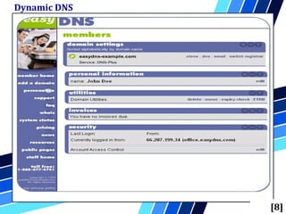 Introduction - DDNS
Dynamic DNS
[8]
 