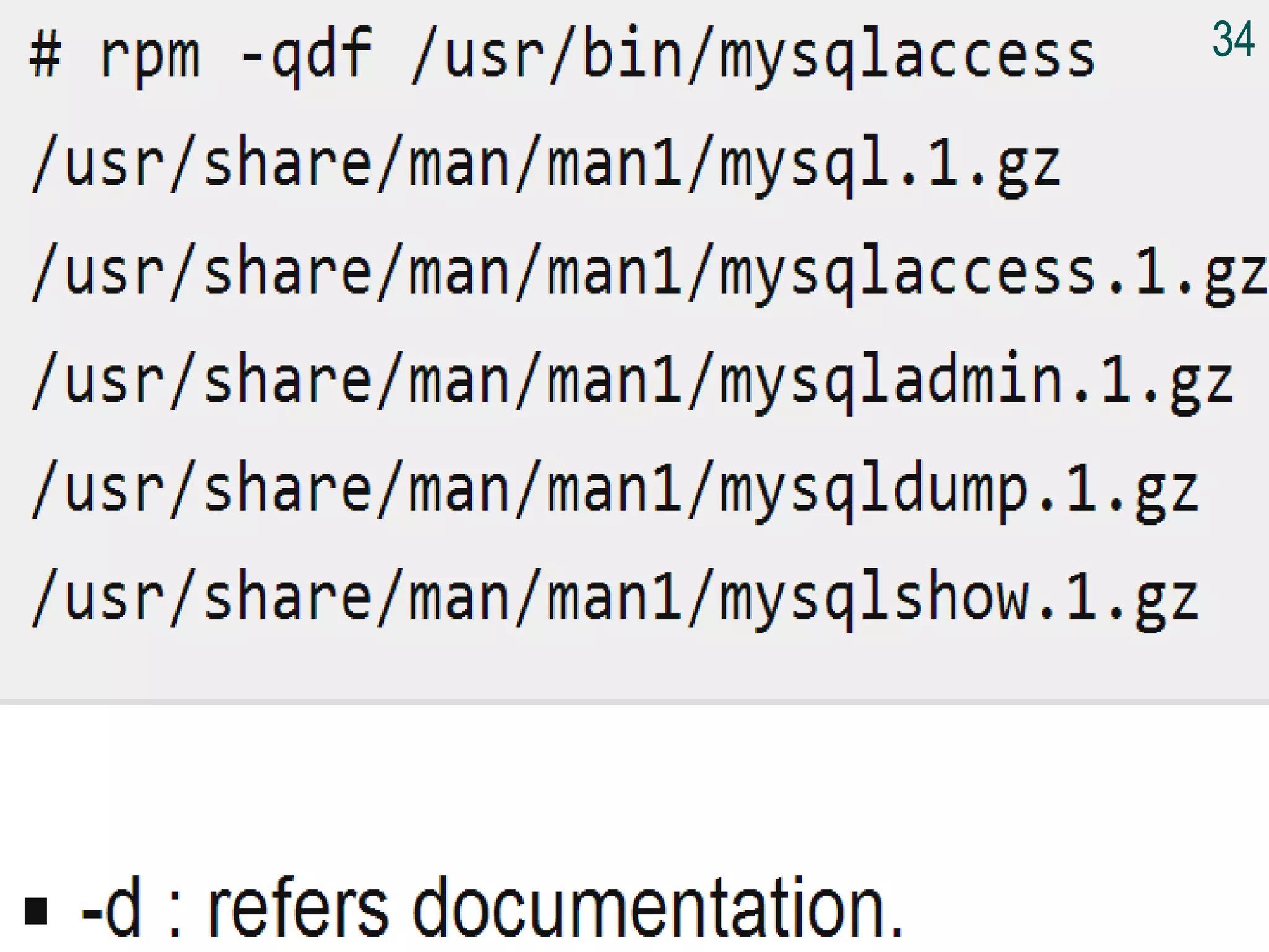 Installation Using RPM
34
 