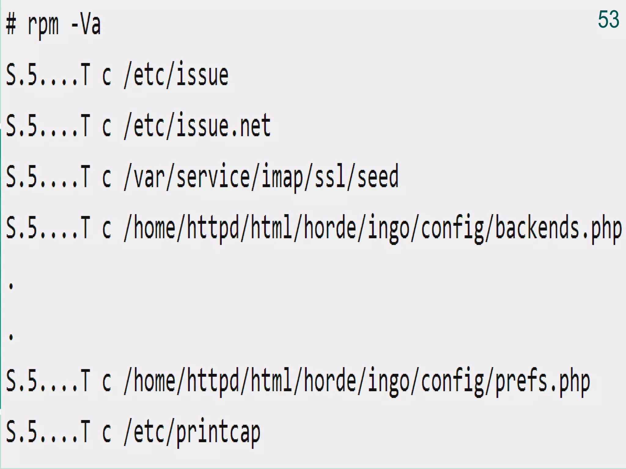 Installation Using RPM
53
 