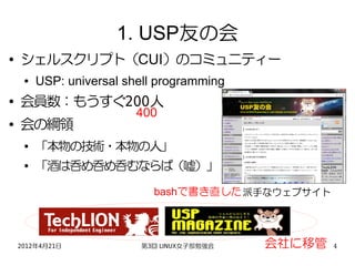 Linux女子部勉強会 12年4月21日