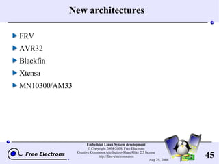 New architectures FRV AVR32 Blackfin Xtensa MN10300/AM33 
