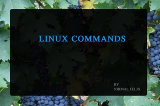 LINUX COMMANDS BY NIRMAL FELIX 