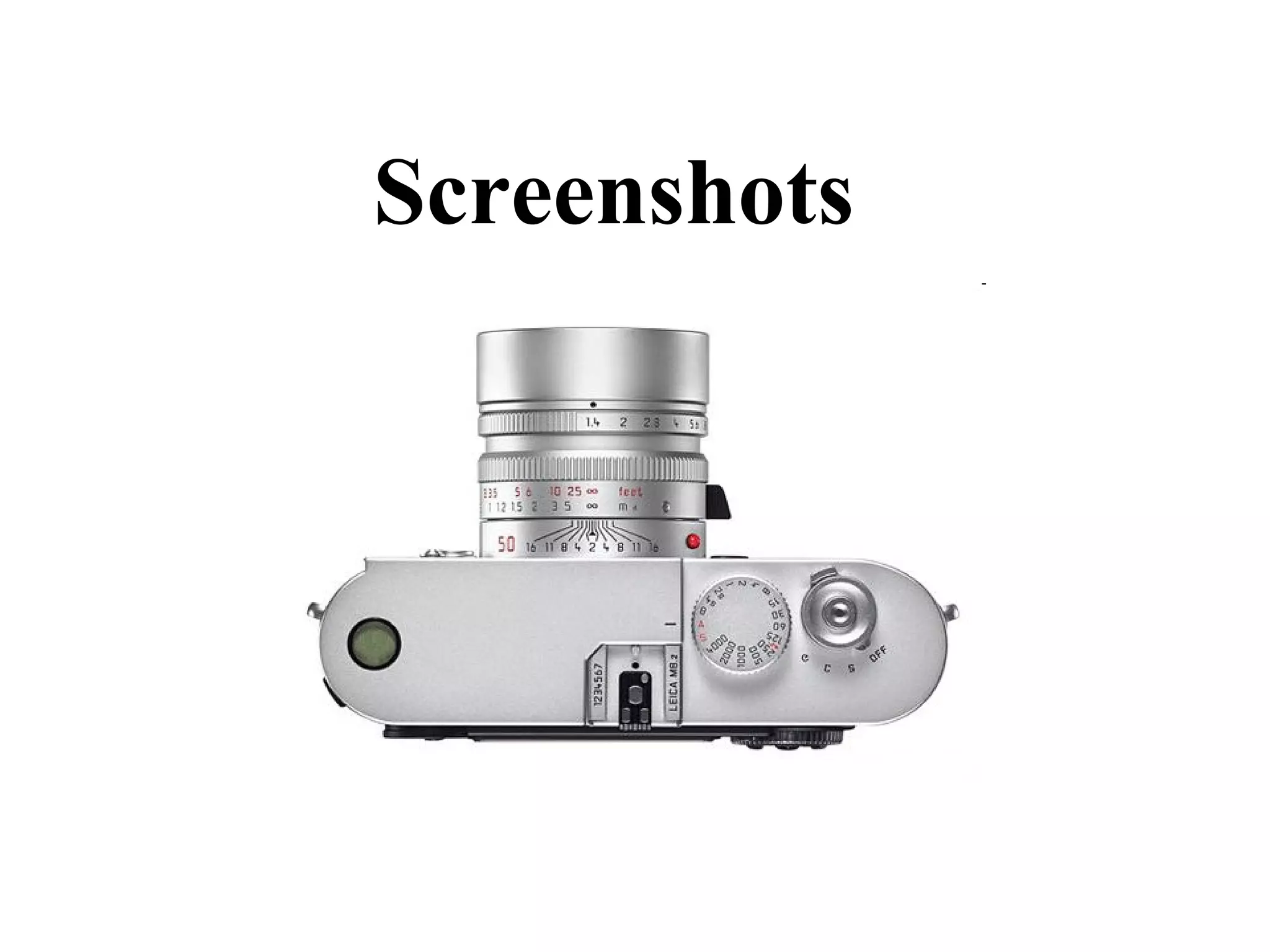 Screenshots
 