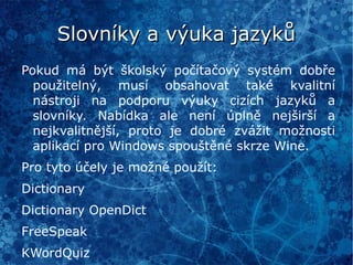 Cílem většiny open-source aplikací přitom není vytvořit klon nějakého "A". To by bylo zbytečné a směšné. Cílem má být svébytná alternativa, i když třeba podobná, která bude sloužit potřebám uživatelů. 