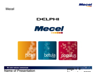 page 4 6
Name of Presentation
Mecel
 