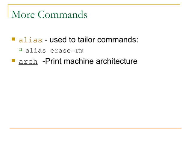 Linux basic commands | PPT | Operating Systems | Computer Software and ...