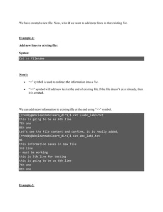 Linux basic commands with examples | PDF