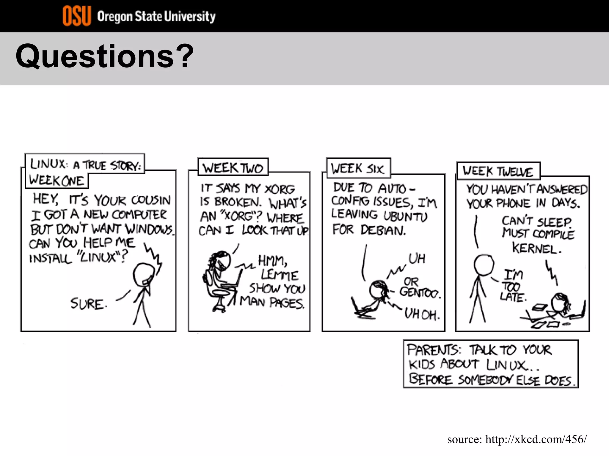 Questions?
source: http://xkcd.com/456/
 