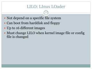 Linux booting process - Linux System Administration | PPTX