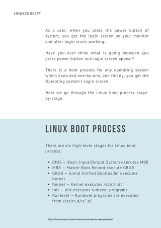 Linux boot process – explained | PDF