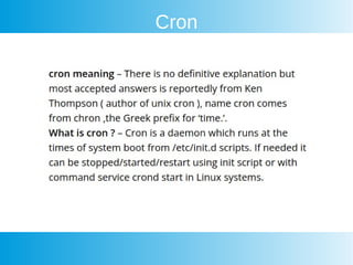 Cron
 