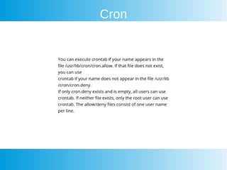 Cron
 
