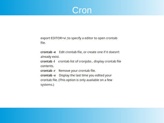 Cron
 