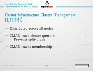 Linux Cluster Concepts | PDF