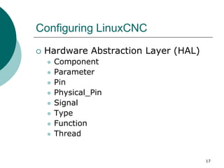 LinuxCNC 入門簡介 | PDF
