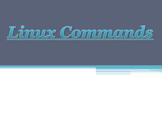 Linux commands | PPT