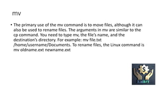 Linux commands | PPTX