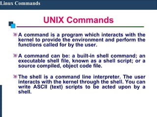 Linux commands and file structure | PPT