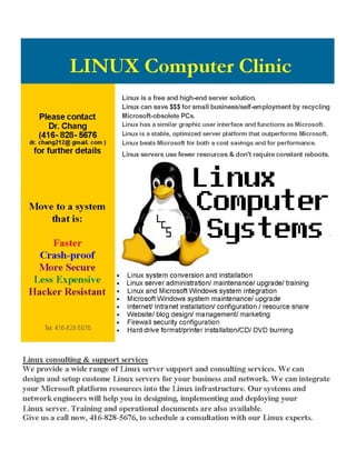 Linux computer clinic 