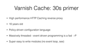 Tuning the Kernel for Varnish Cache | PDF