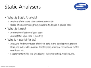 Static Analysis of Your OSS Project with Coverity | PDF