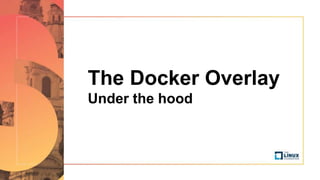 The Docker Overlay
Under the hood
 