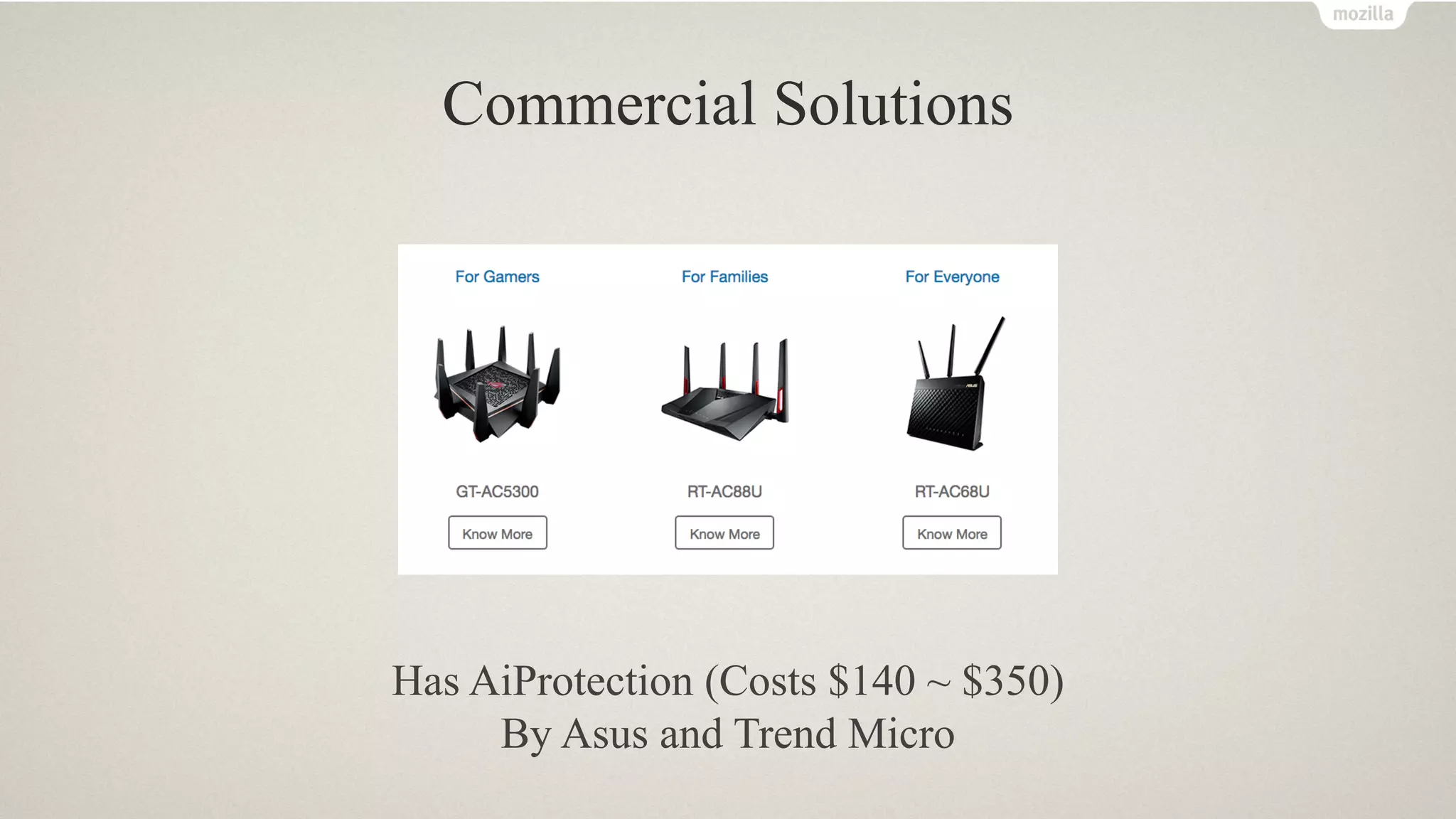 Commercial Solutions
Has AiProtection (Costs $140 ~ $350)
By Asus and Trend Micro
 