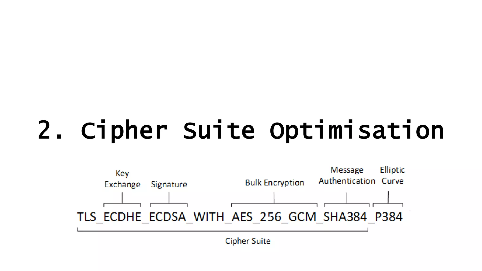 2. Cipher Suite Optimisation
 