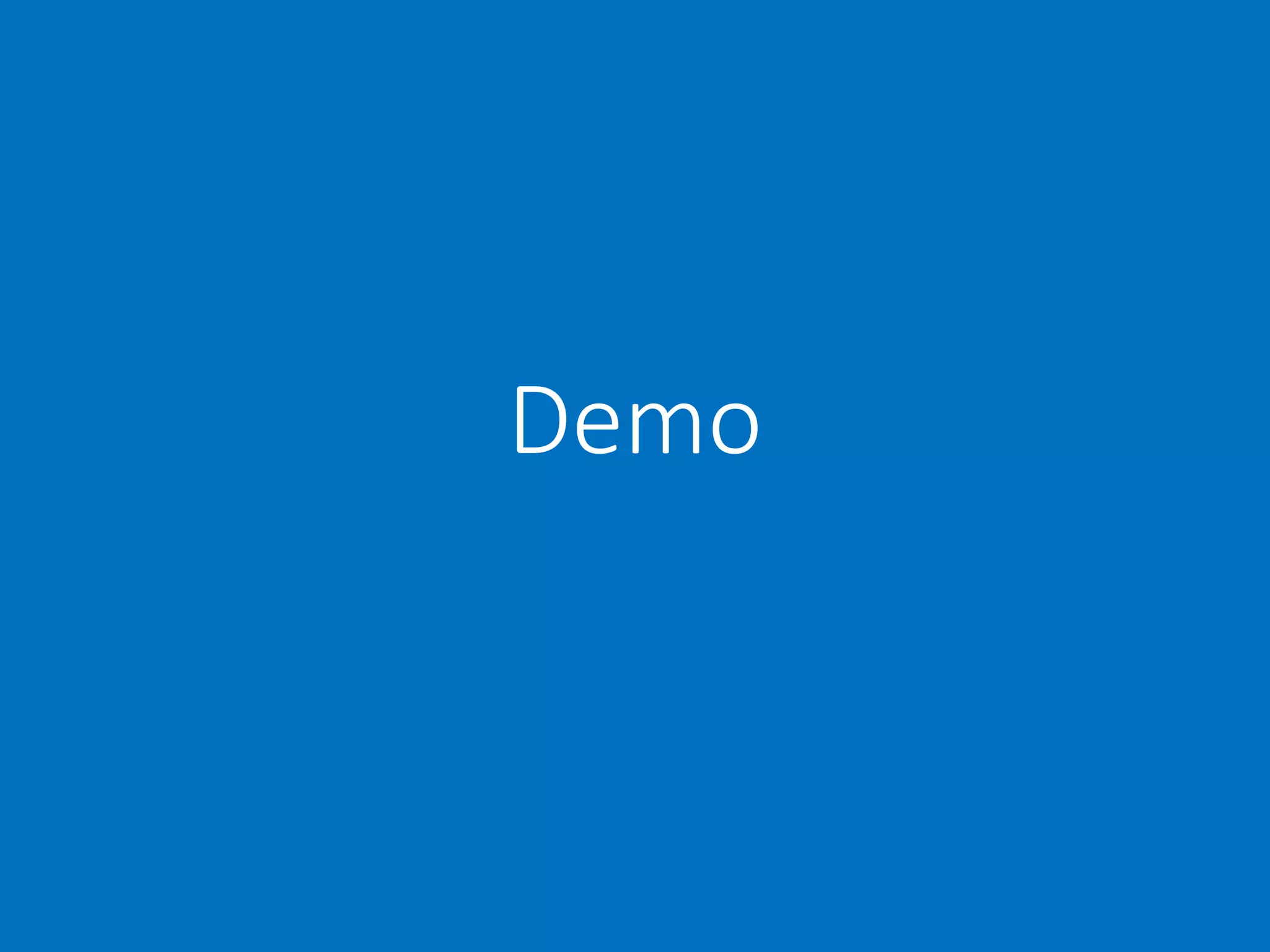 Demo
 