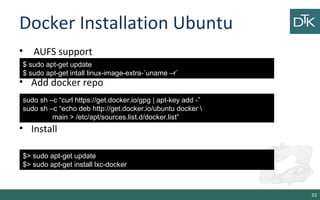 Linux containers and docker | PPT