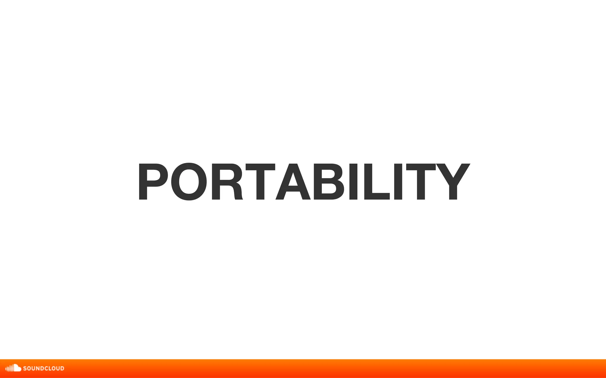 PORTABILITY 
 