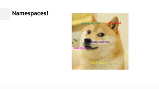 Namespaces!  